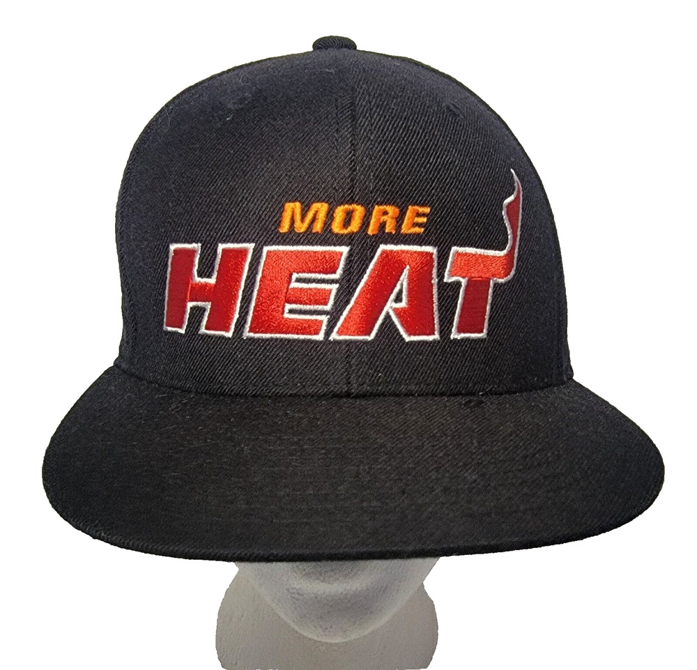 Miami Heat More Heat Snapback Hat Sport-Tek Adjustable